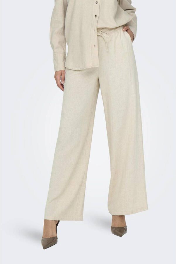 JDY Linnen broek SAY LINEN HW WIDE PANT WVN NOOS - Foto 2