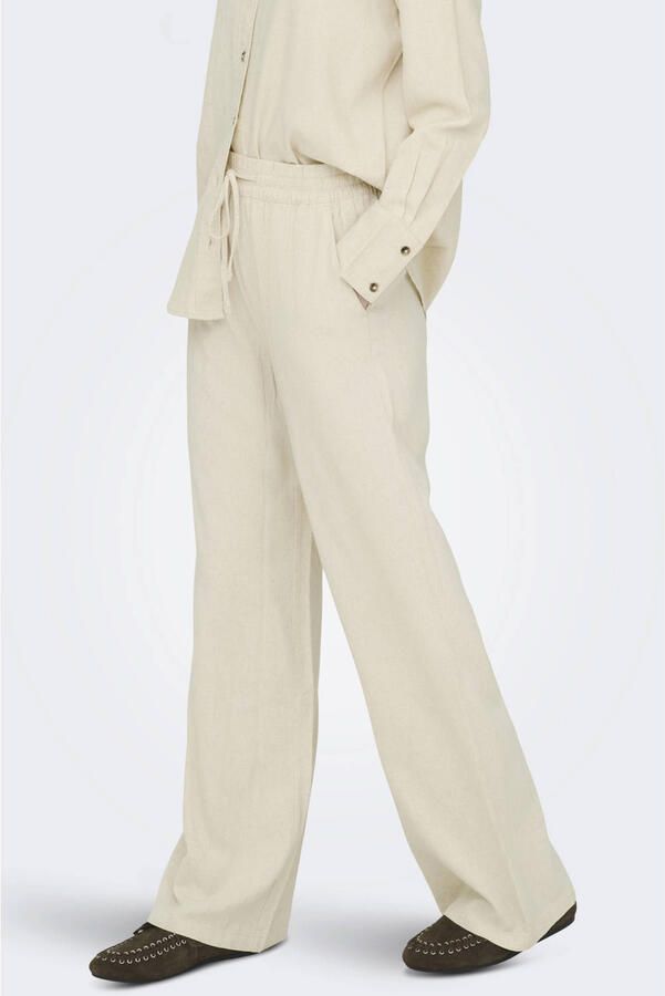 JDY Linnen broek SAY LINEN HW WIDE PANT WVN NOOS - Foto 3