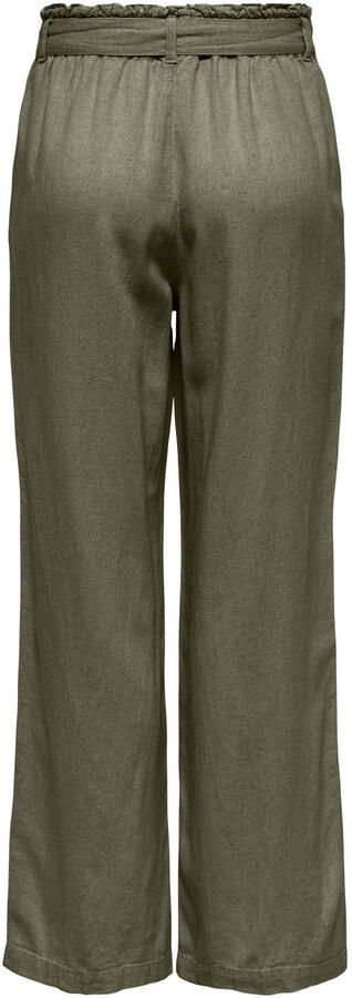 JDY linnen wide leg regular waist casual broek groen - Foto 2