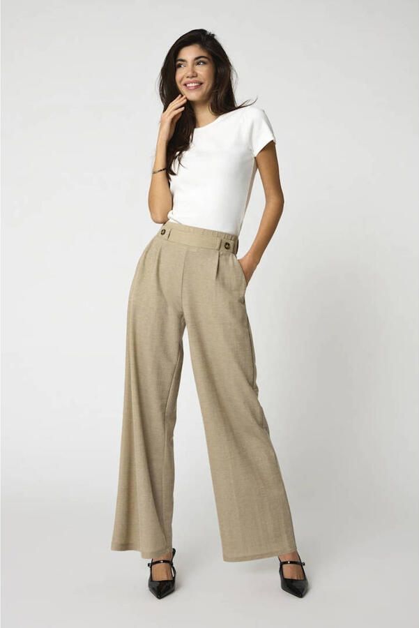 Jacqueline de Yong Klassieke Denim Jeans voor Vrouwen Beige Dames - Foto 2