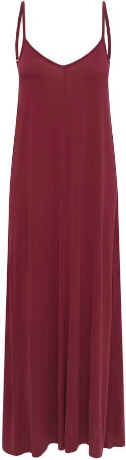 JDY maxi jurk donkerrood