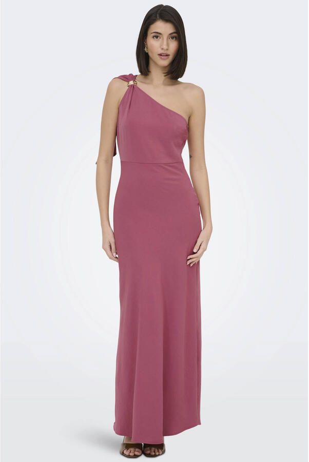 JDY maxi jurk gebreid roze