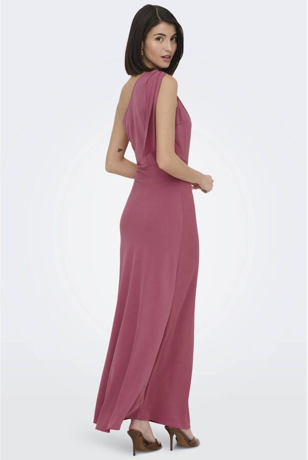 JDY maxi jurk gebreid roze - Foto 3