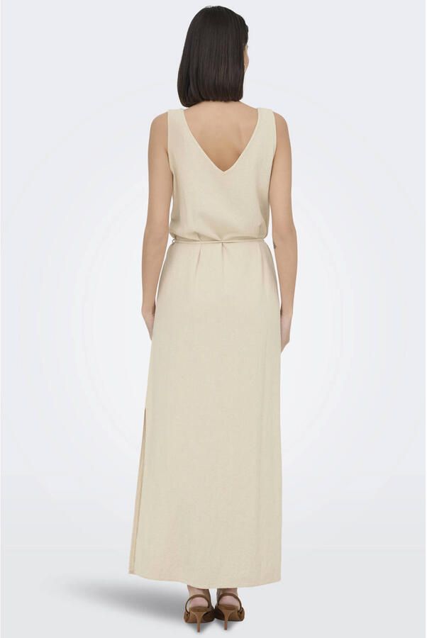 JDY maxi jurk SAY met linnen beige