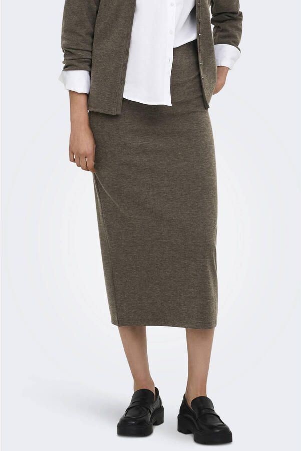 JDY maxi kokerrok bruin