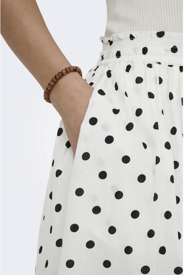 JDY maxi rok met stippen wit - Foto 3