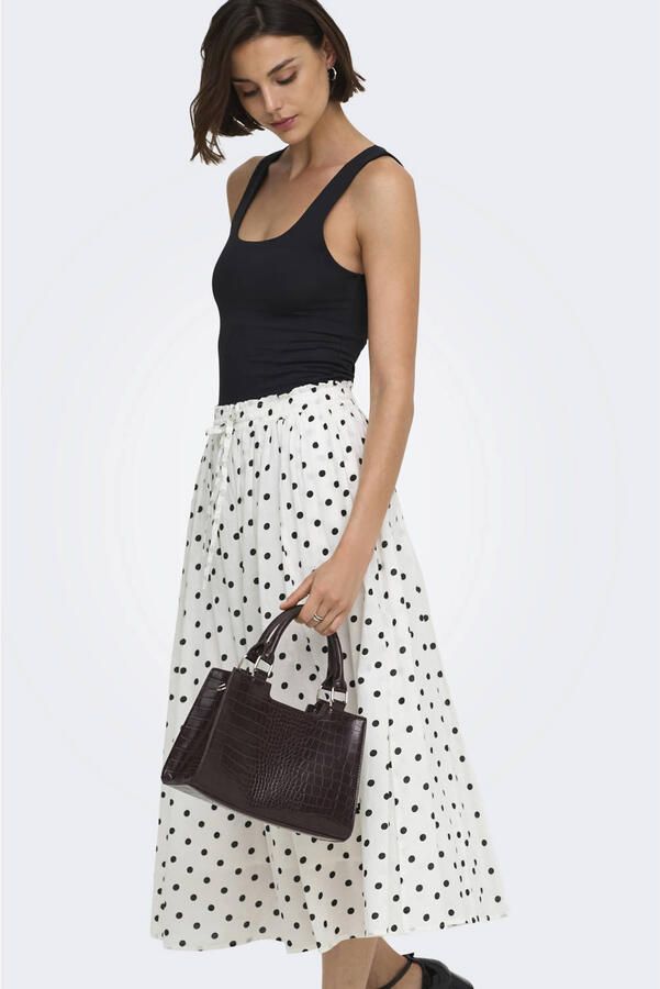 JDY maxi rok met stippen wit - Foto 2