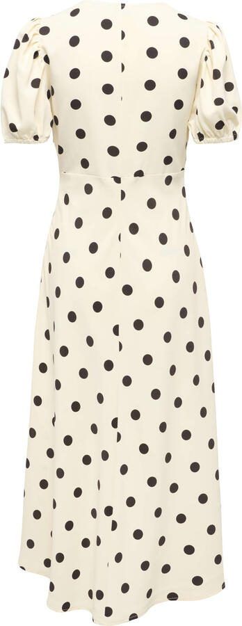 JDY midi jurk met stip wit