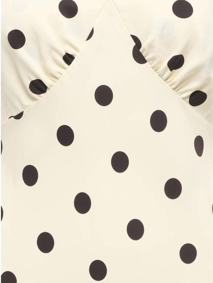 JDY midi jurk met stip wit - Foto 2