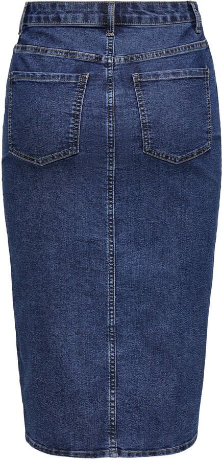 JDY midi rok dark blue denim