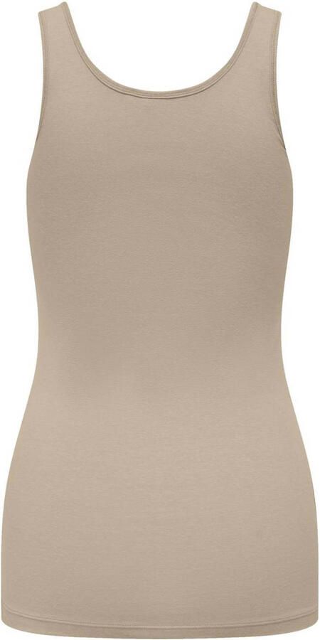 JDY mouwloze top beige - Foto 3