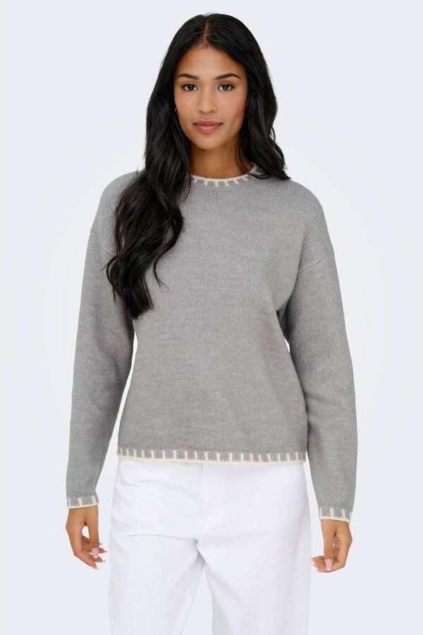 JDY pullover grijs