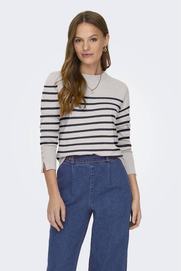 JDY Trui met ronde hals MALOU L S ON BUTTON PULLOVER KNT NOOS - Foto 3
