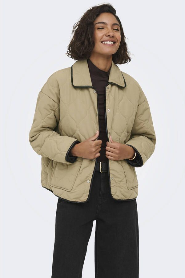 JDY quilted jas beige