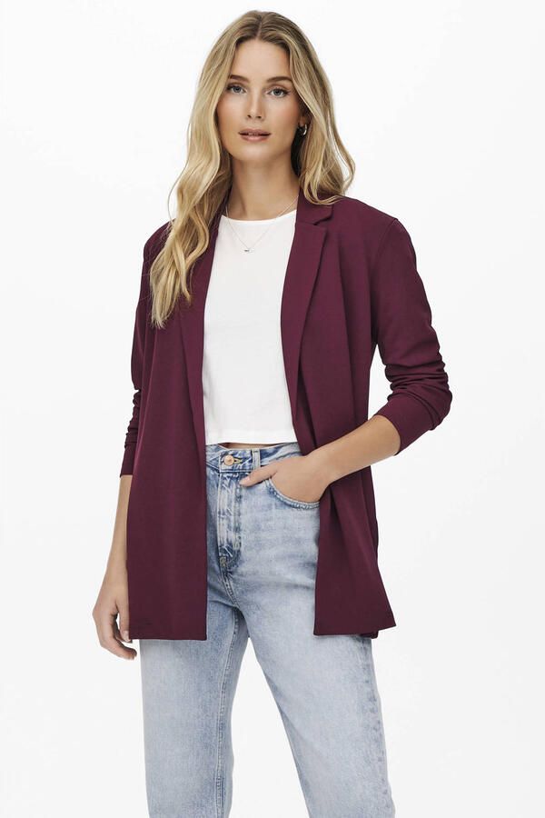 JDY regular fit blazer donkerrood