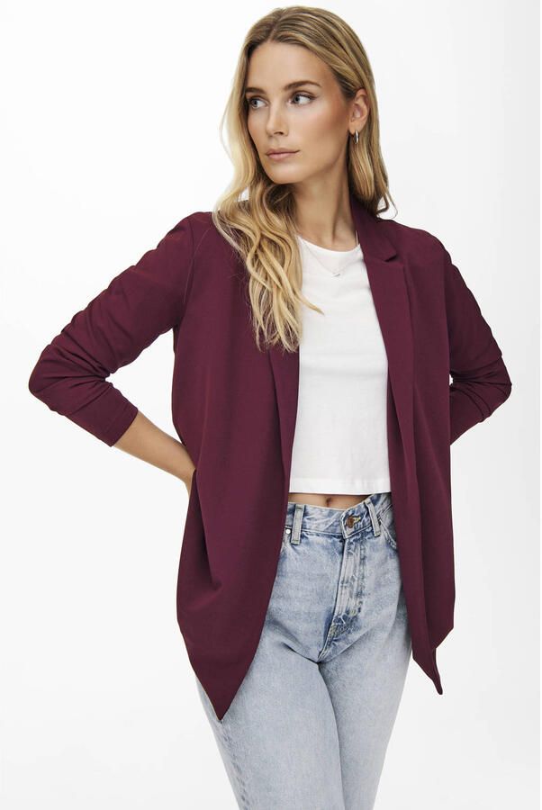 JDY regular fit blazer donkerrood - Foto 2