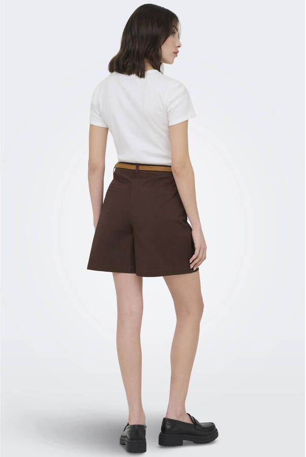 JDY regular waist bermuda short donkerbruin - Foto 2