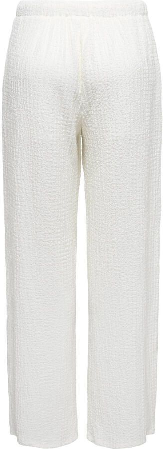JDY regular waist casual broek met textuur ecru - Foto 2