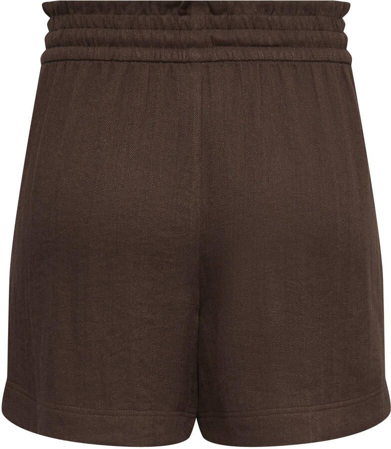 JDY regular waist casual short donkerbruin - Foto 2