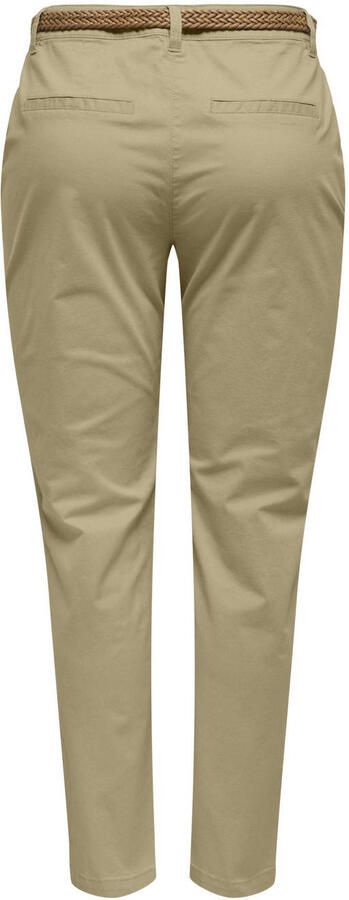 JDY regular waist chino zand gebreid