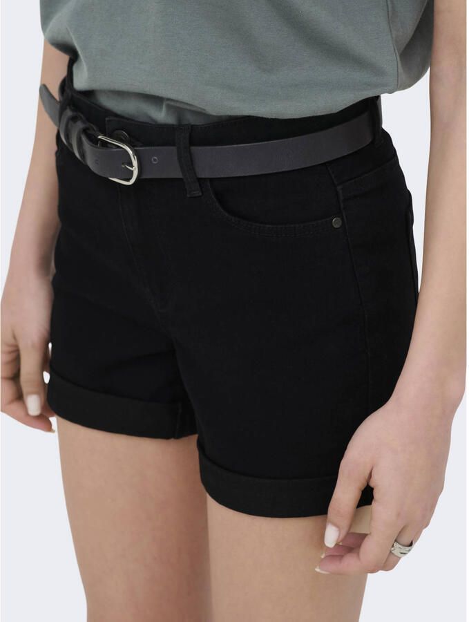 JDY regular waist short black denim - Foto 3