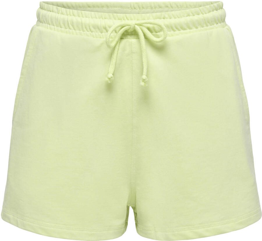 JDY regular waist sweatshort limegroen