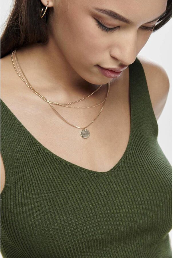 Jacqueline de Yong Groene V-Hals Tanktop voor Vrouwen Green Dames - Foto 2