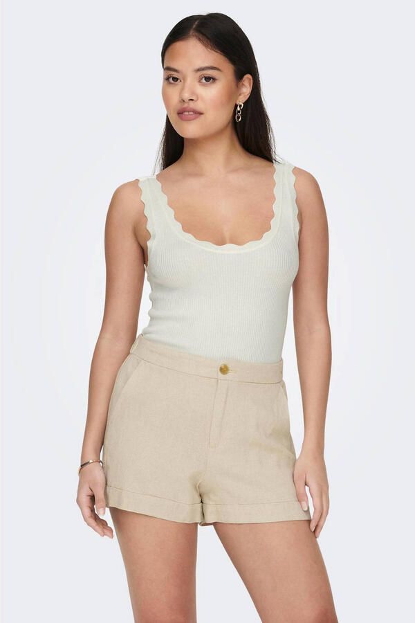 JDY Gebreide top NANNA S L SCALLOP EDGE TOP KNT NOOS
