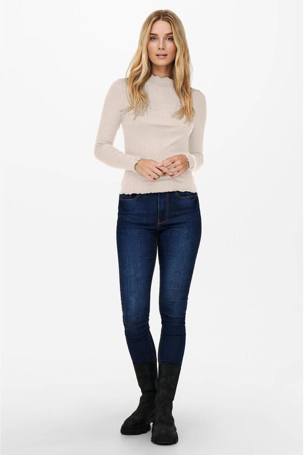 JDY Blouse met lange mouwen FRANSISKA L S HIGHNECK TOP JRS NOOS