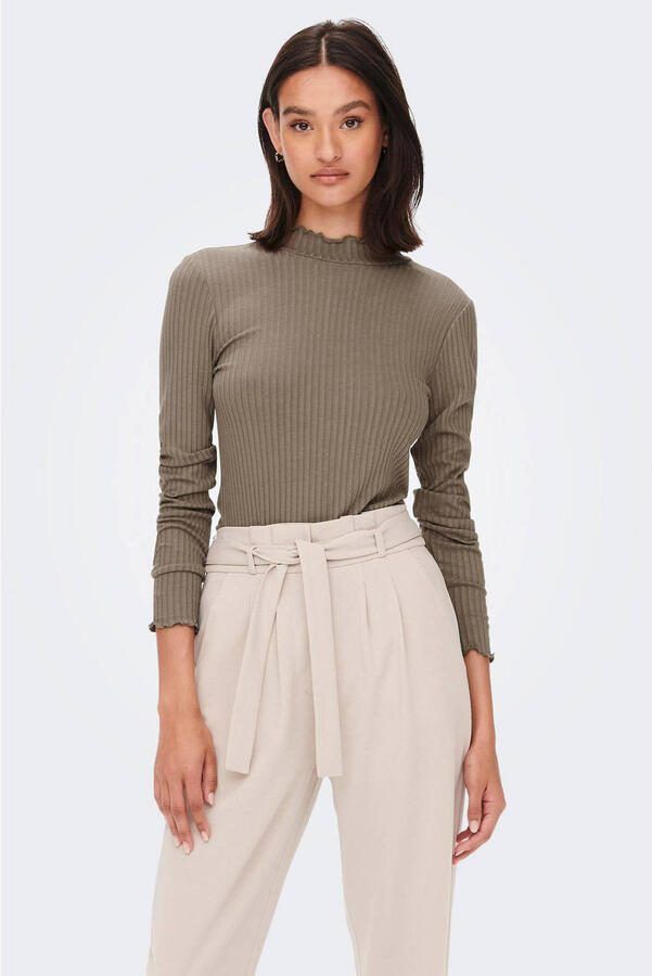 JDY Blouse met lange mouwen FRANSISKA L S HIGHNECK TOP JRS NOOS