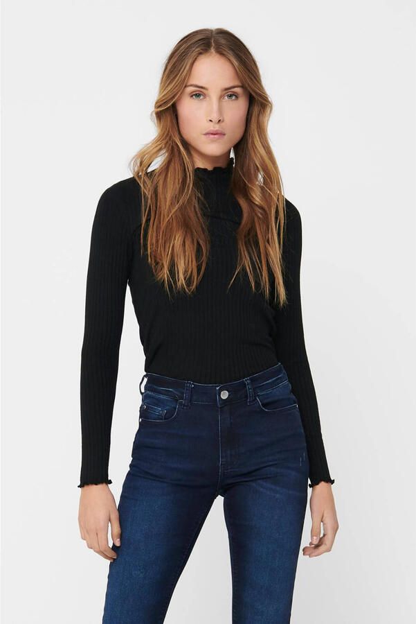 JDY Blouse met lange mouwen FRANSISKA L S HIGHNECK TOP JRS NOOS