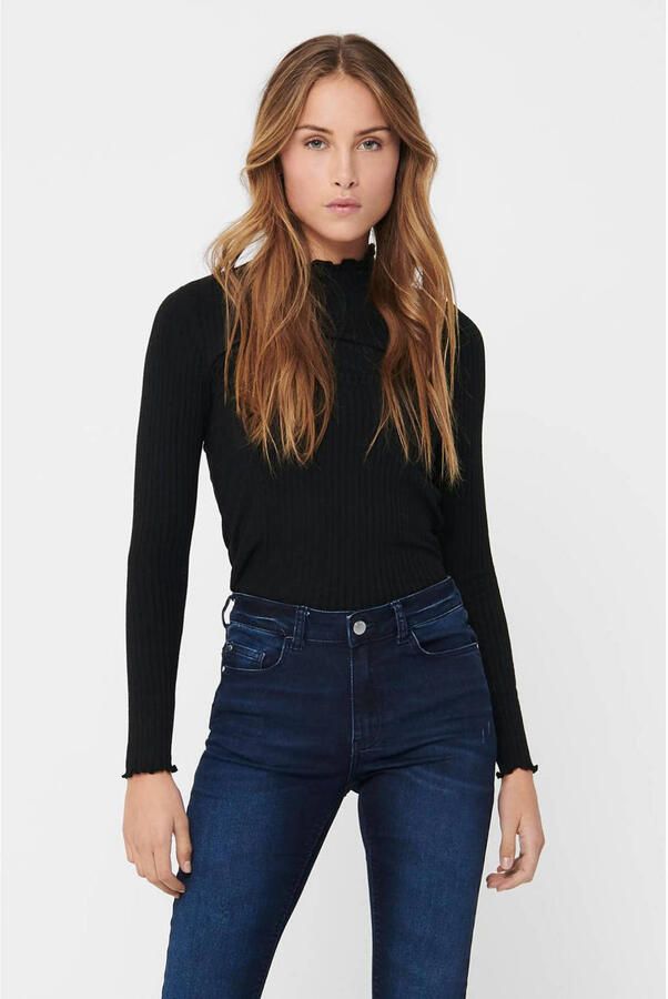 JDY Blouse met lange mouwen FRANSISKA L S HIGHNECK TOP JRS NOOS
