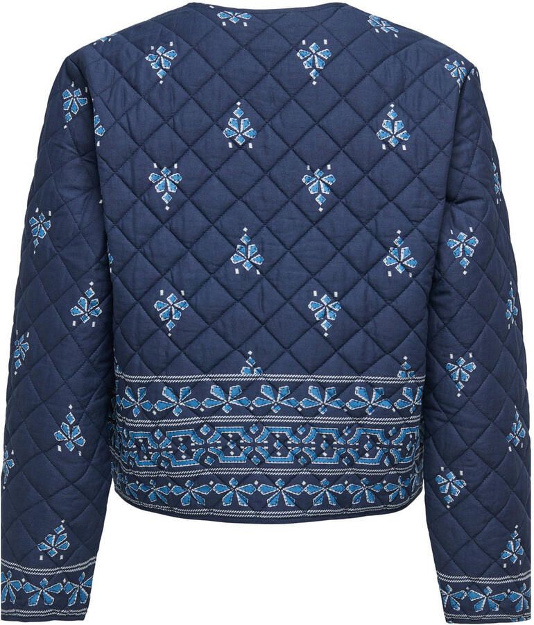 JDY shacket quilted blauw
