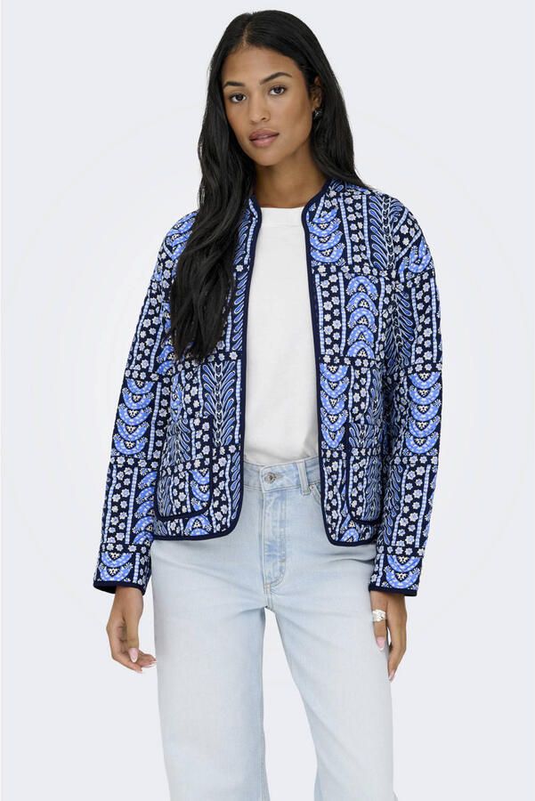 JDY shacket quilted blauw - Foto 2