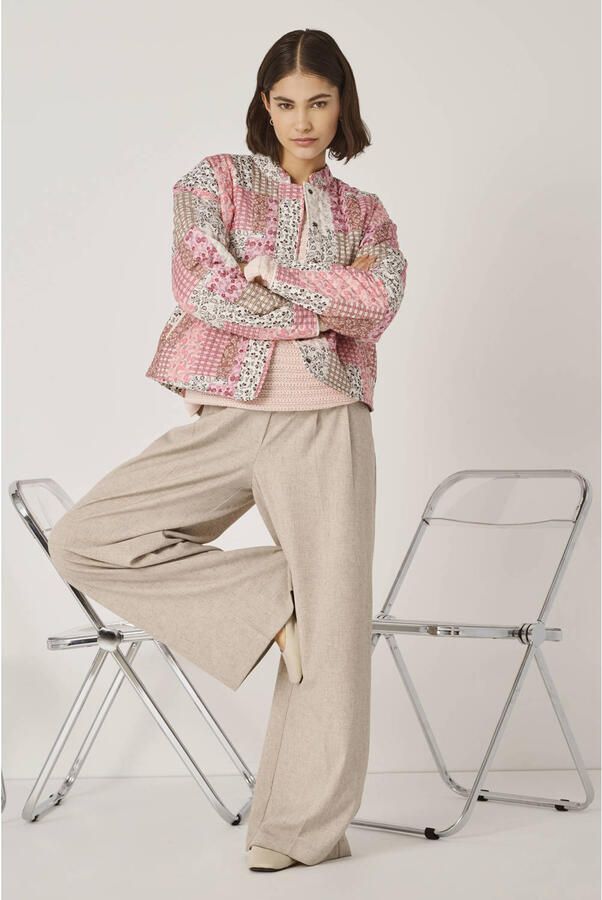 JDY shacket quilted roze - Foto 2
