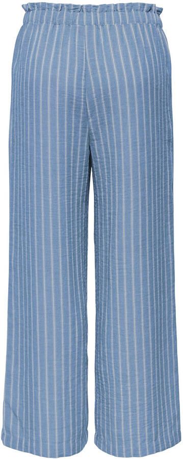 JDY straight high waist casual broek blauw