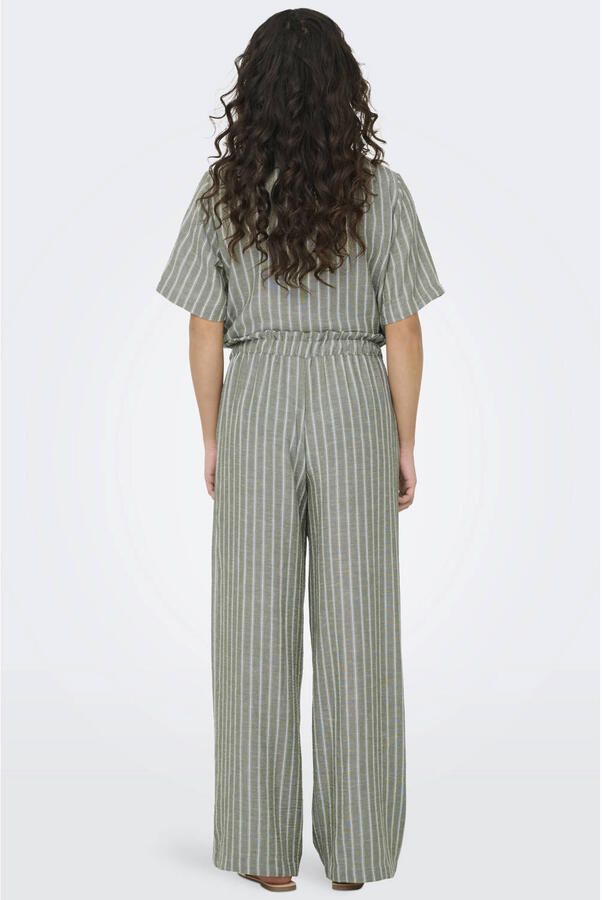 JDY straight high waist casual broek lichtgroen - Foto 2