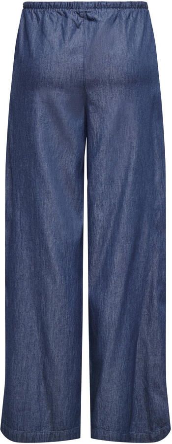 JDY straight regular waist casual broek dark blue denim
