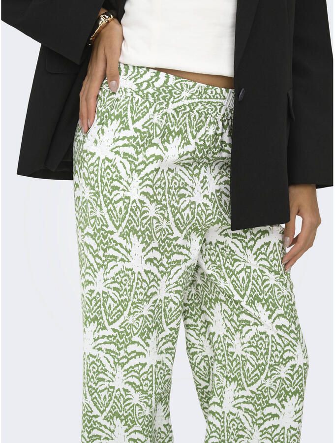 JDY straight regular waist casual broek groen - Foto 2
