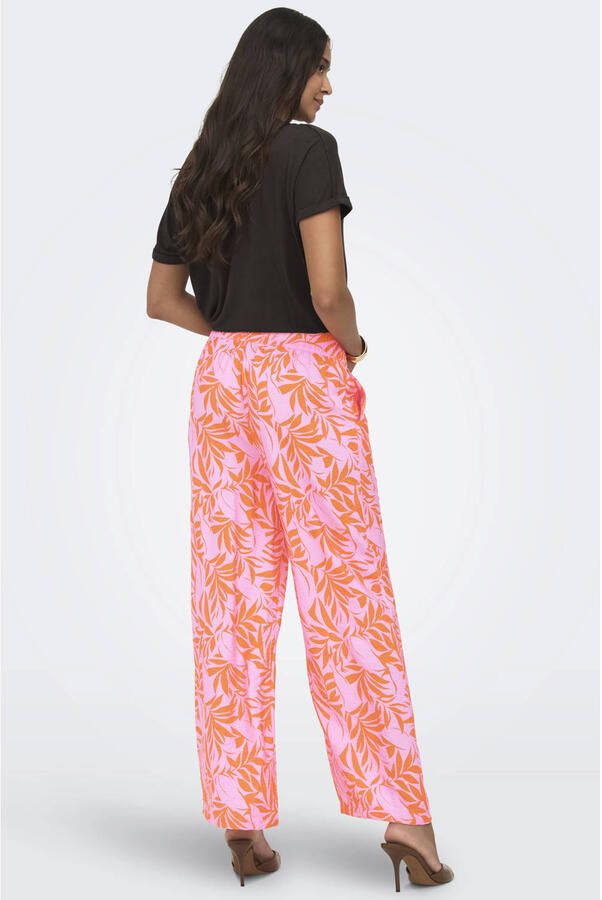 JDY straight regular waist casual broek roze - Foto 2