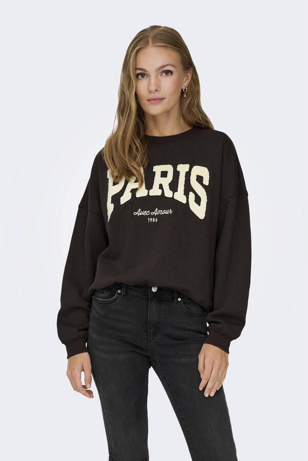 JDY Sweatshirt MESA L S O-NECK EMB SWEAT JRS NOOS