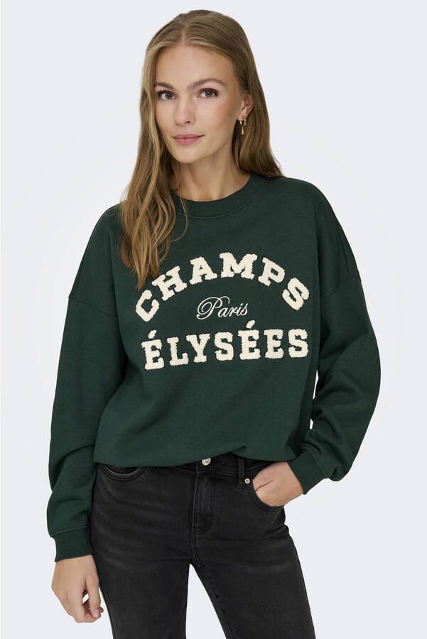 JDY Sweatshirt MESA L S O-NECK EMB SWEAT JRS NOOS