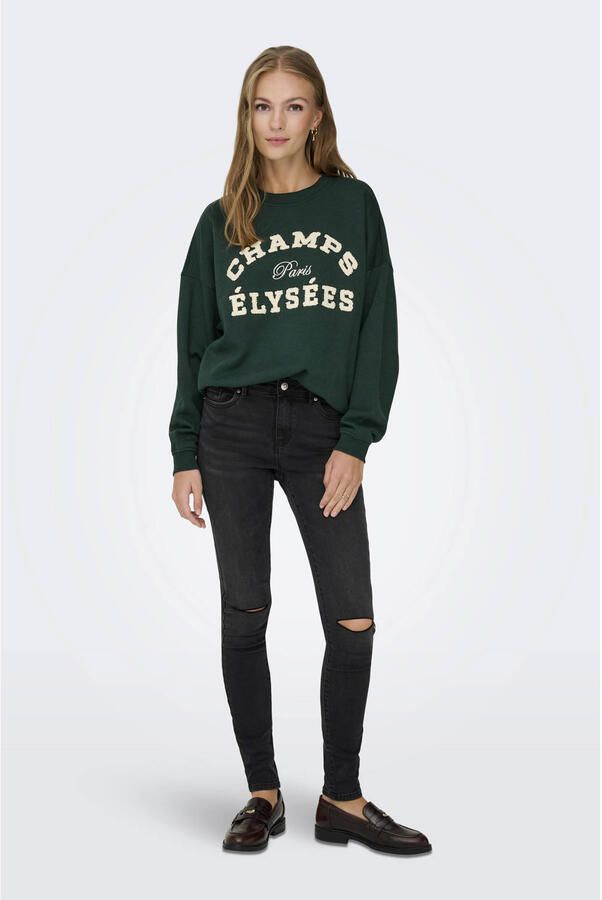 JDY Sweatshirt MESA L S O-NECK EMB SWEAT JRS NOOS - Foto 3
