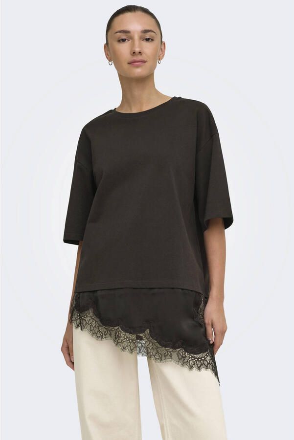 JDY T-shirt bruin
