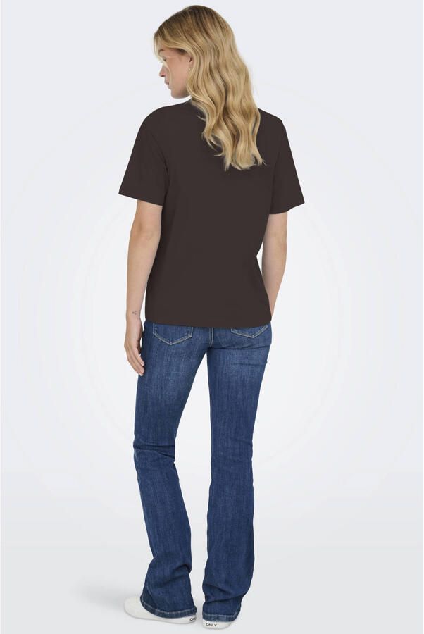 JDY T-shirt donkerbruin - Foto 2