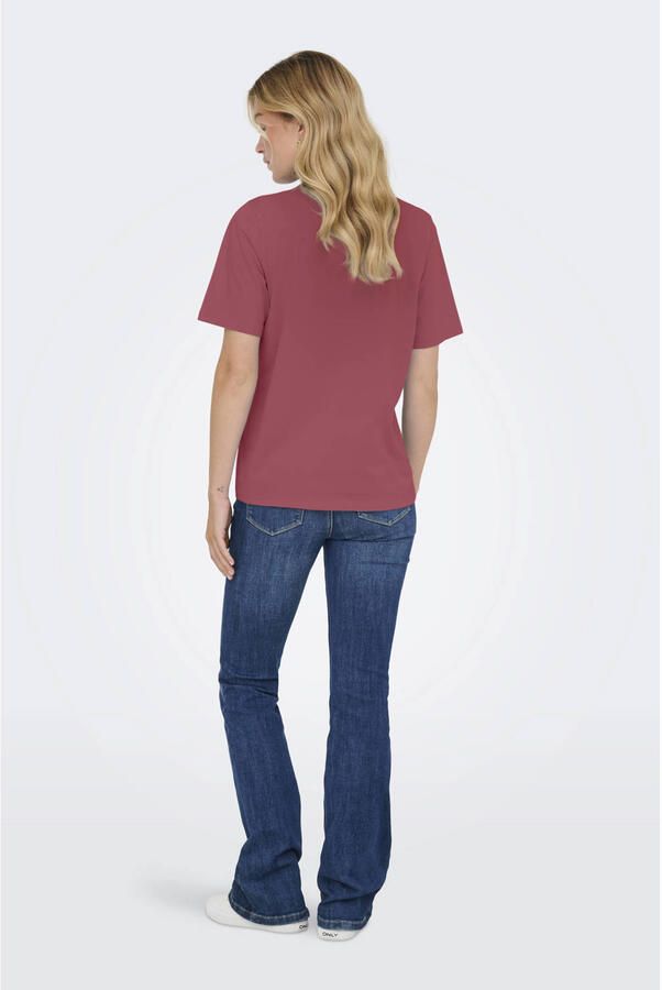 JDY T-shirt donkerrood - Foto 3