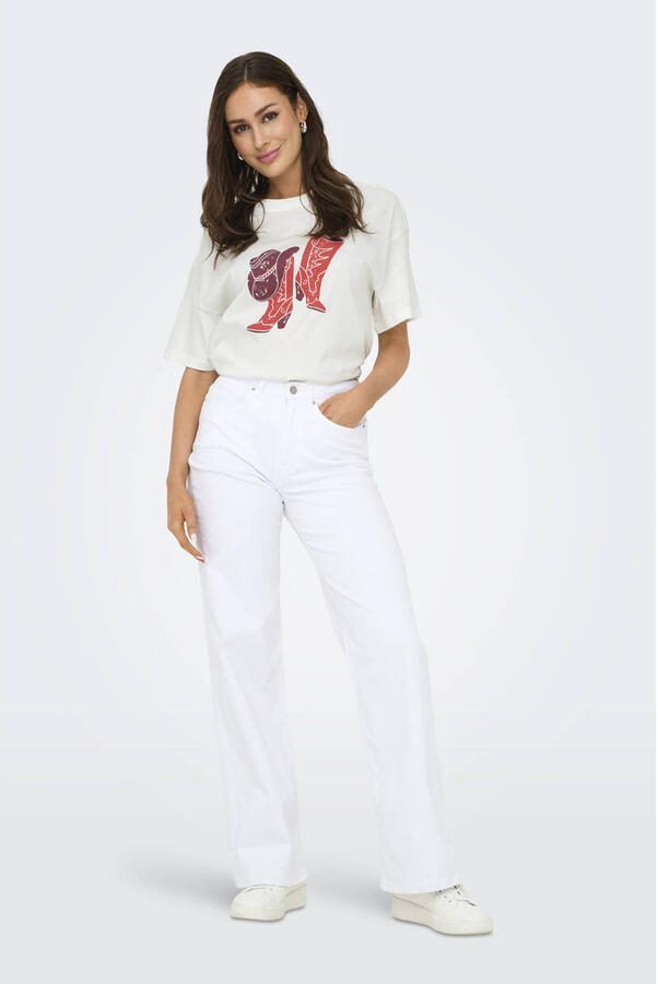 JDY T-shirt ecru - Foto 3