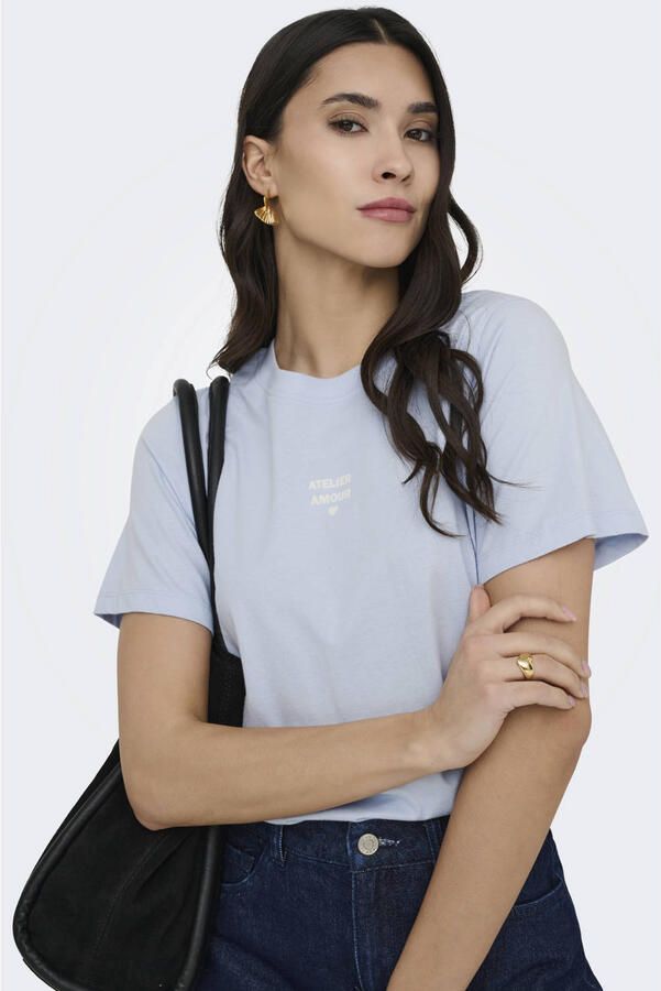 JDY T-shirt lichtblauw