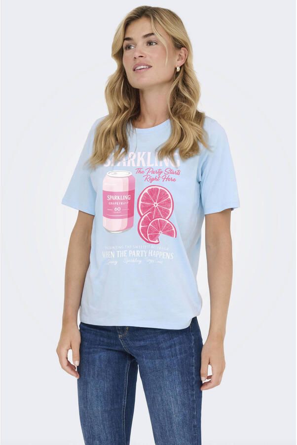 JDY T-shirt lichtblauw