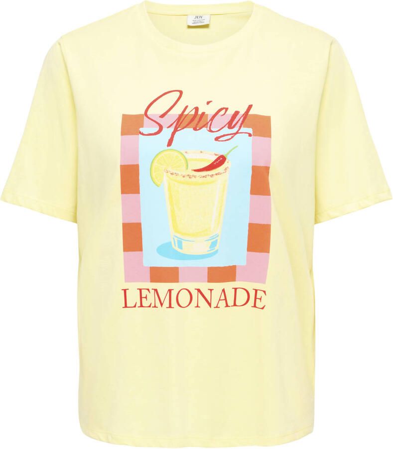 JDY T-shirt lichtgeel - Foto 2